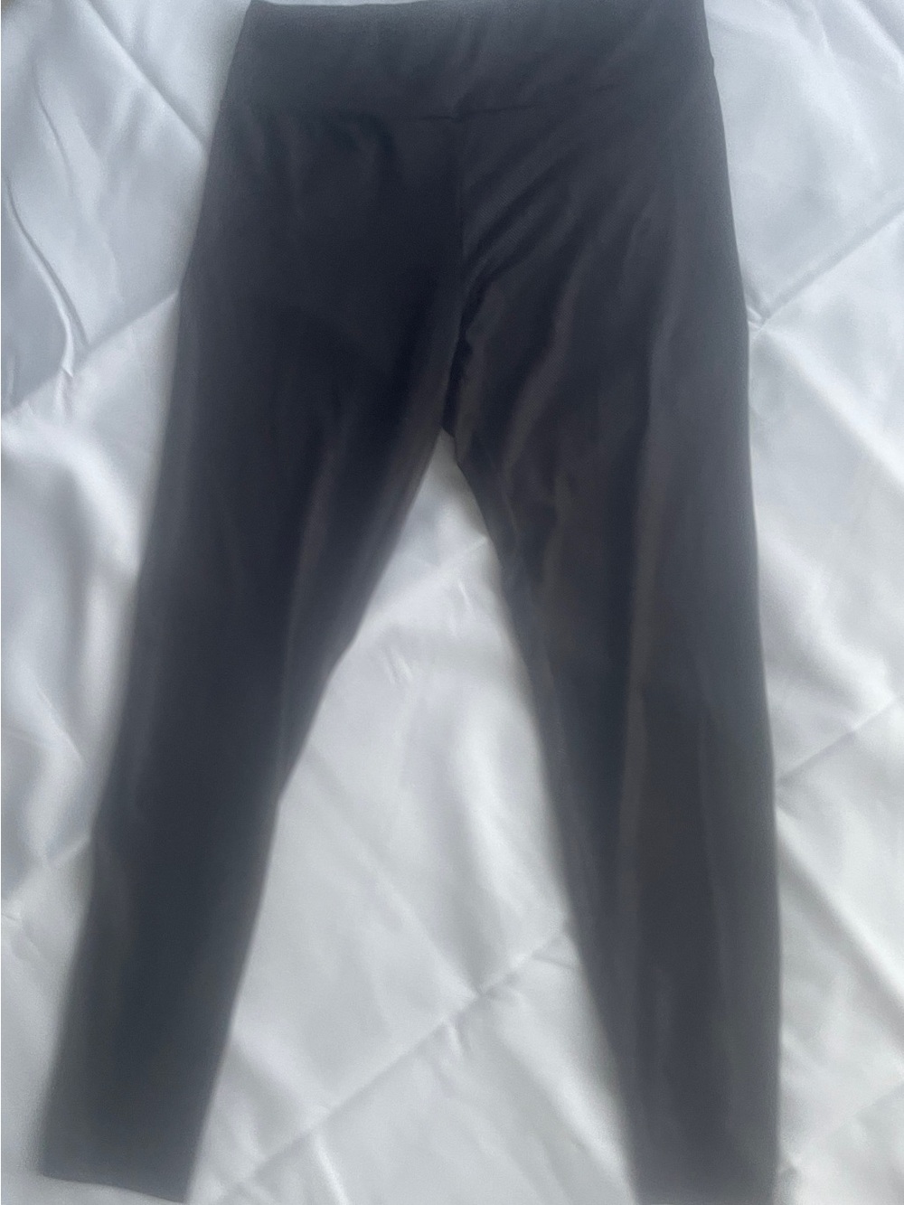 Ladies Black metallic Stretch leggings